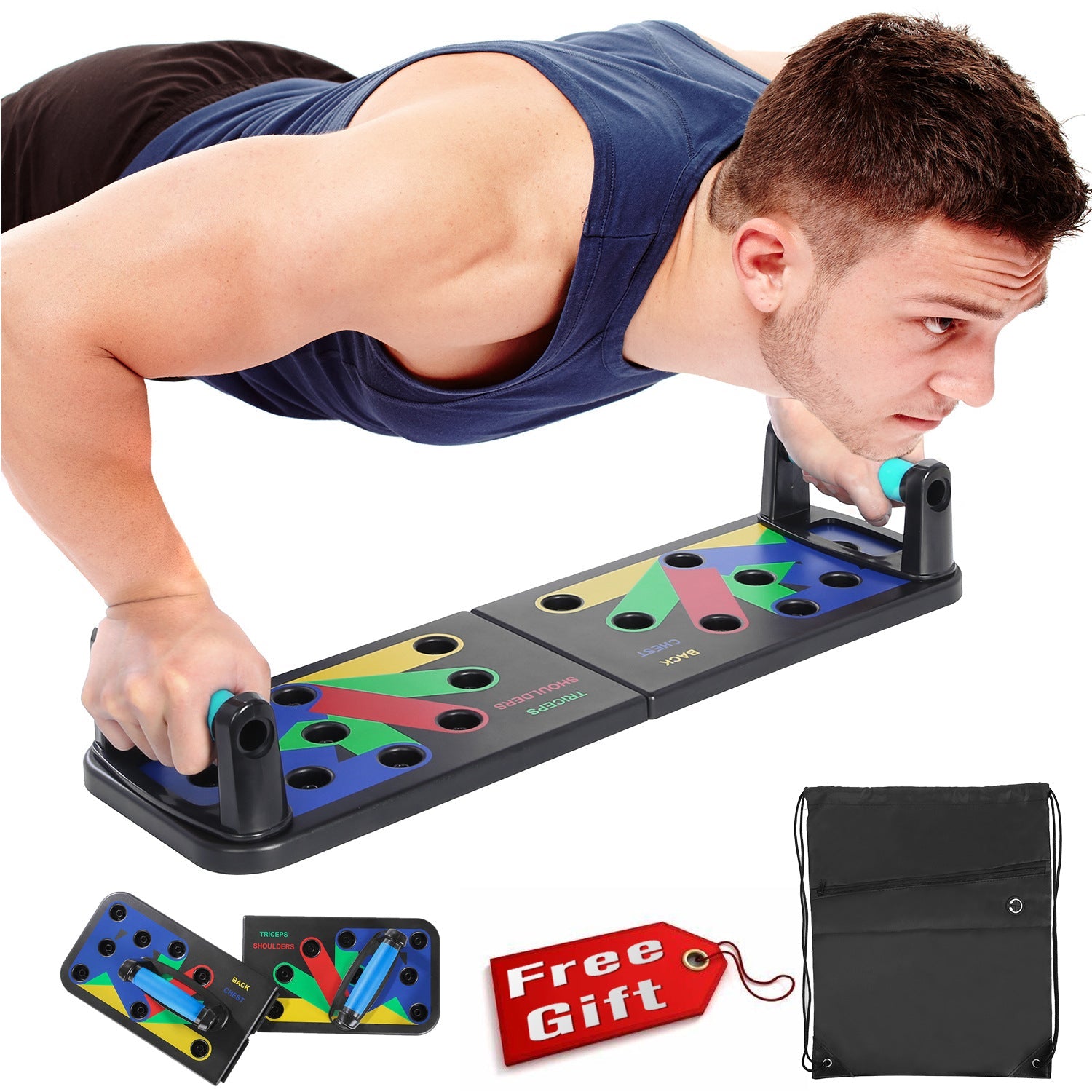 Foldable Multi Function Push Up Board Abdominal Trainer