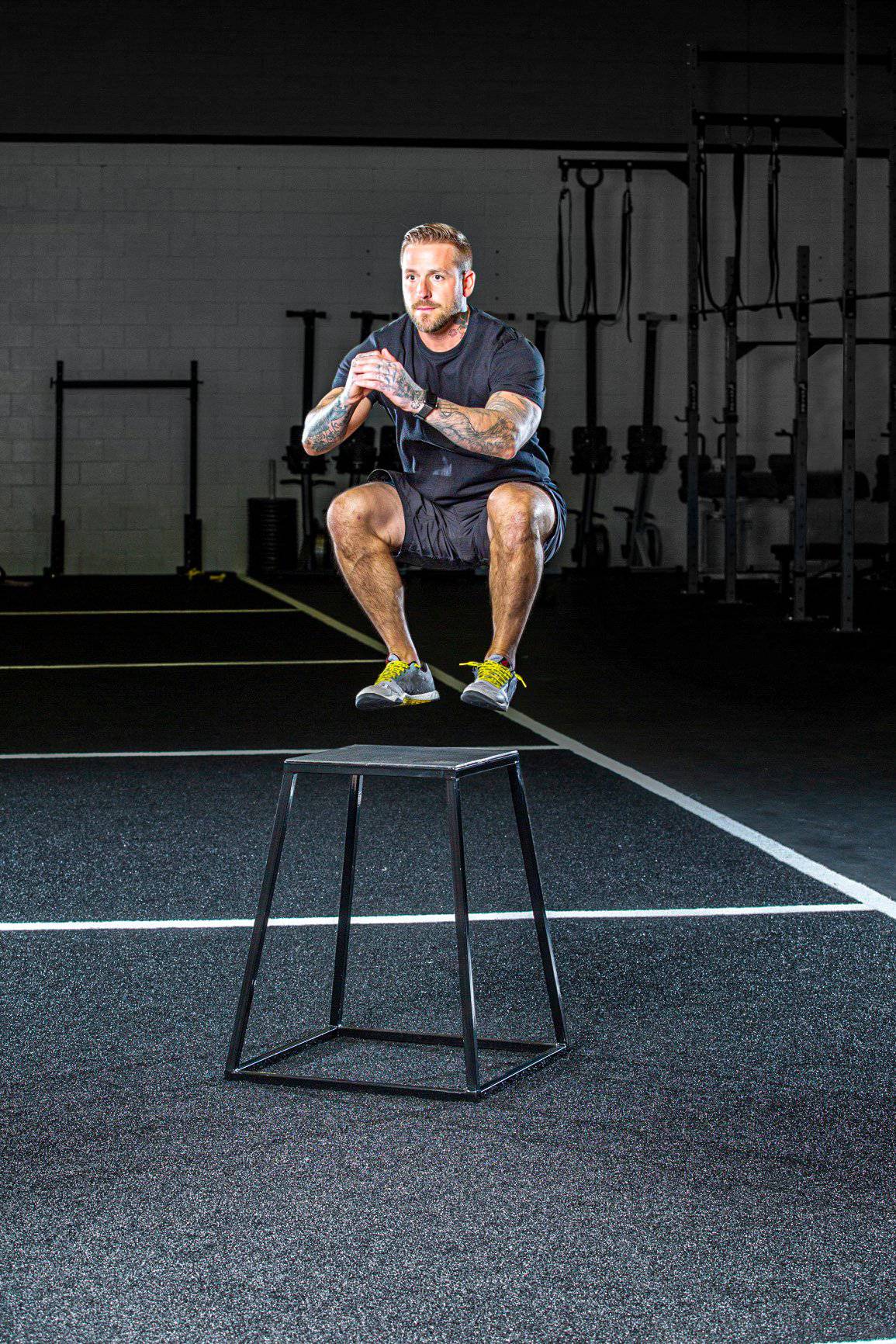 Steel Plyo Boxes Heavy Duty Stackable Jump Platforms