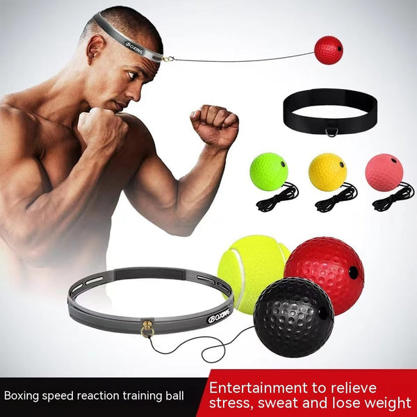 Head Mounted Boxing Reaction Training Punch Ball