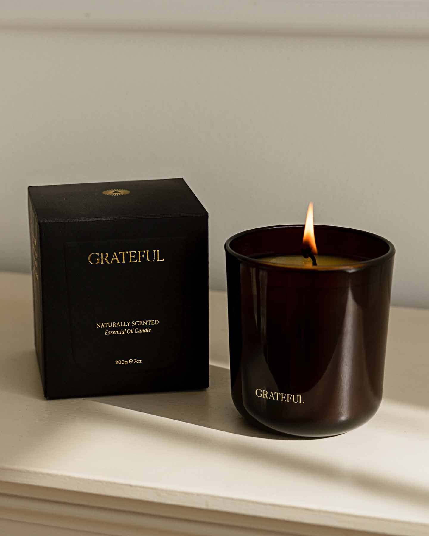 Grateful Pure Essential Oil Scented Candle