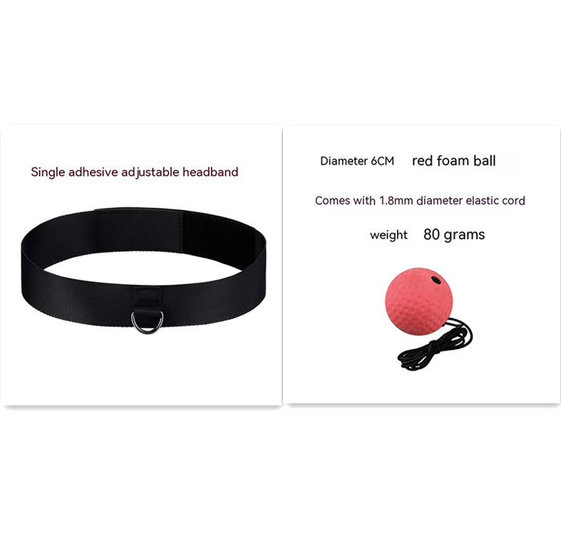 Head Mounted Boxing Reaction Training Punch Ball