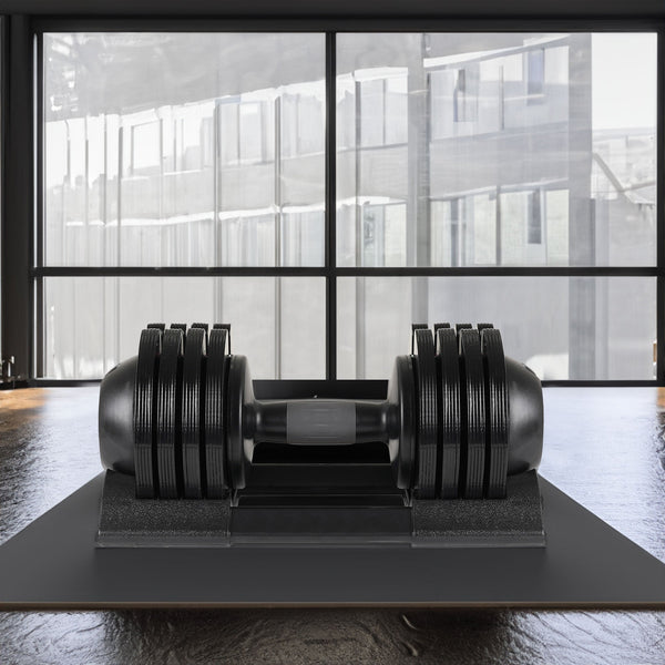 52LB Adjustable Steel Plastic Dumbbell Weight Set