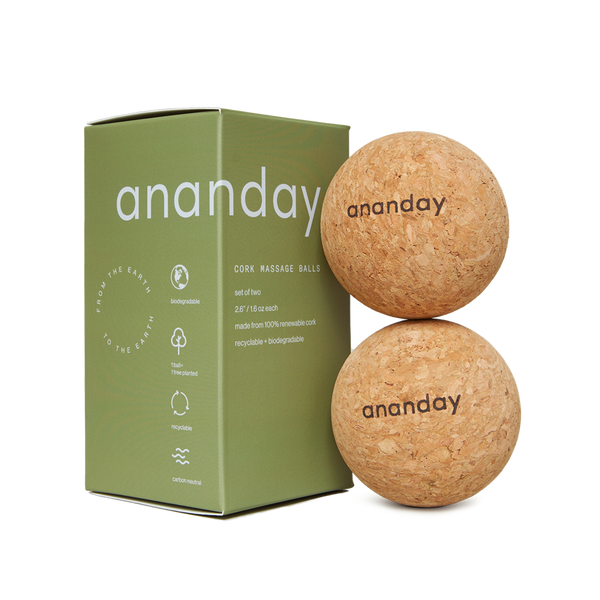 Cork Massage Ball Set For Muscle Recovery