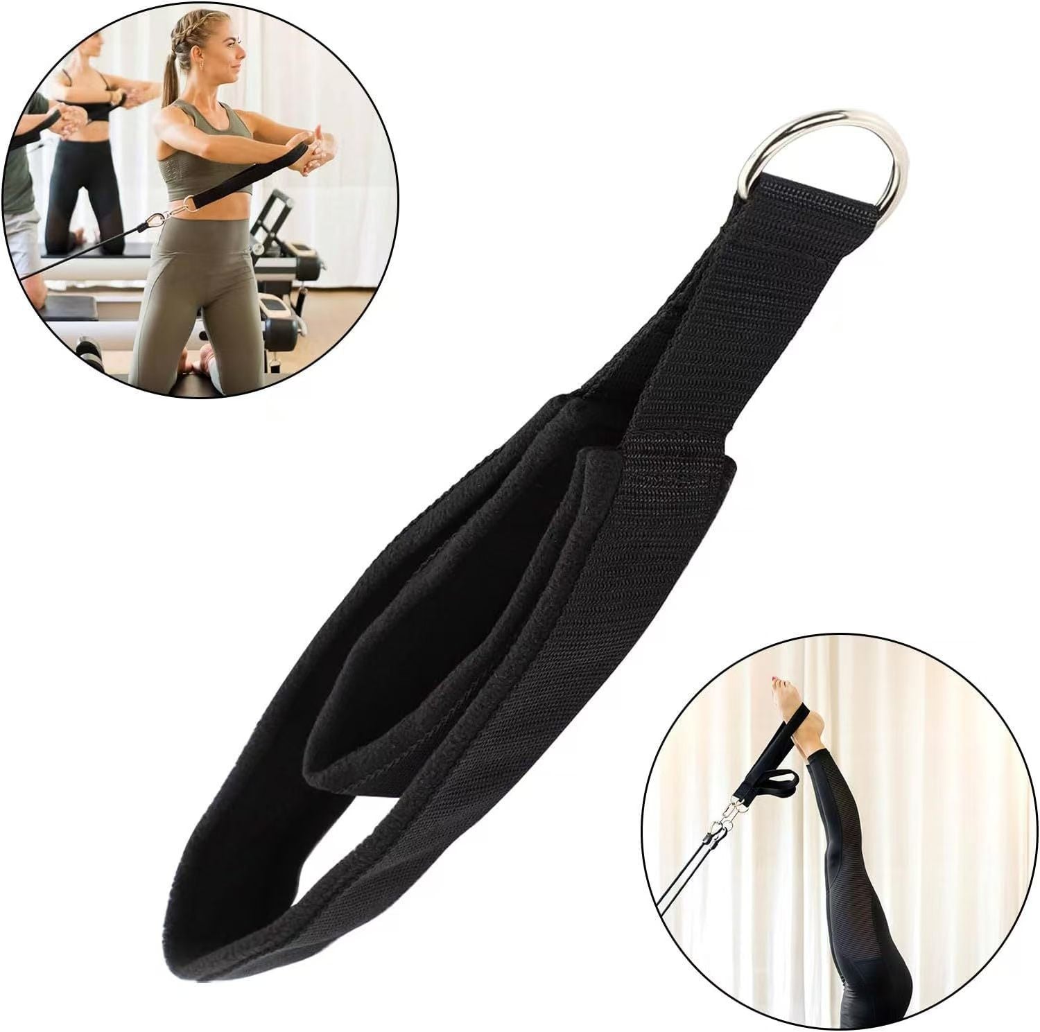 Double Ring Yoga Pilates Ankle Wrist Strap