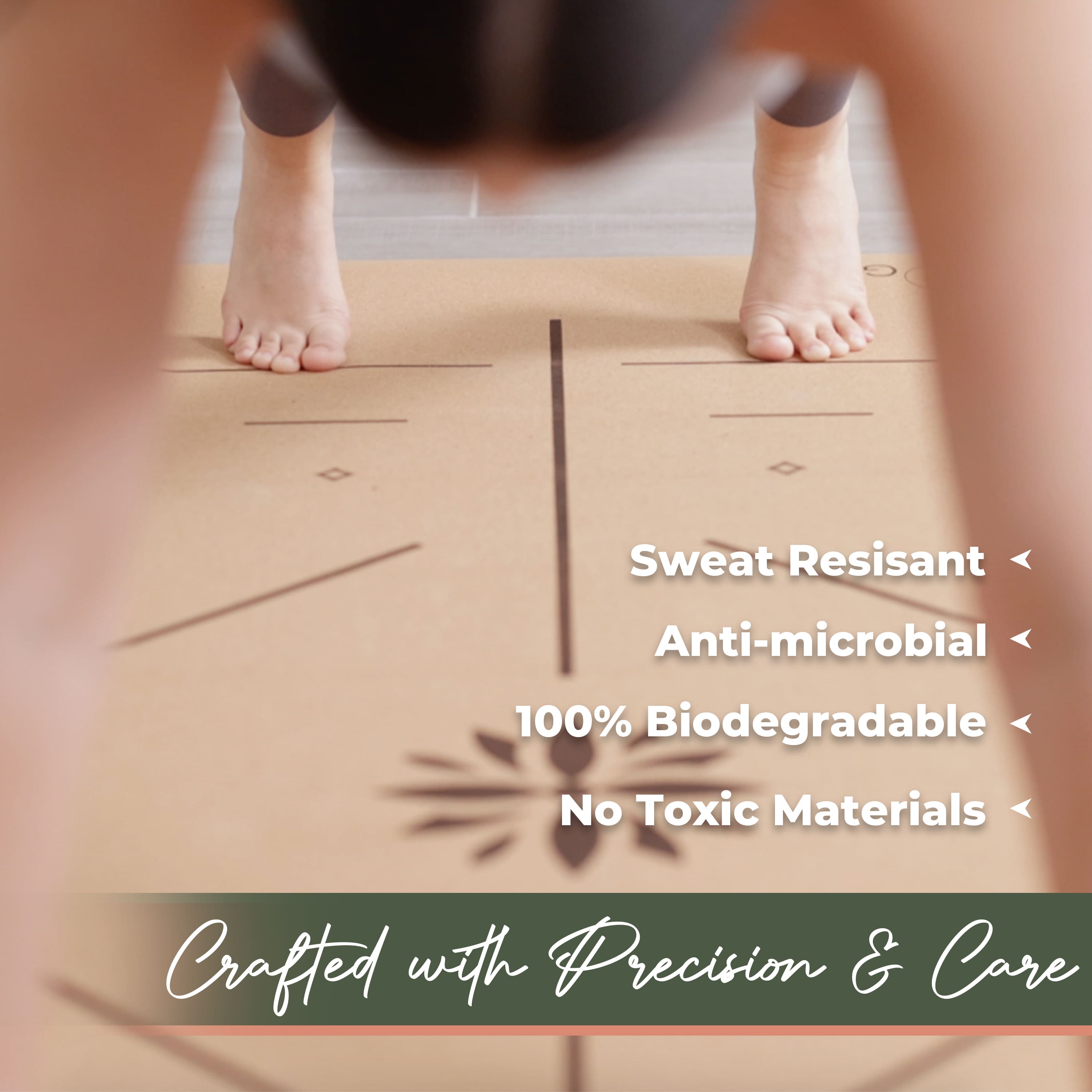 Eco Friendly Cork Yoga Mat Non Slip