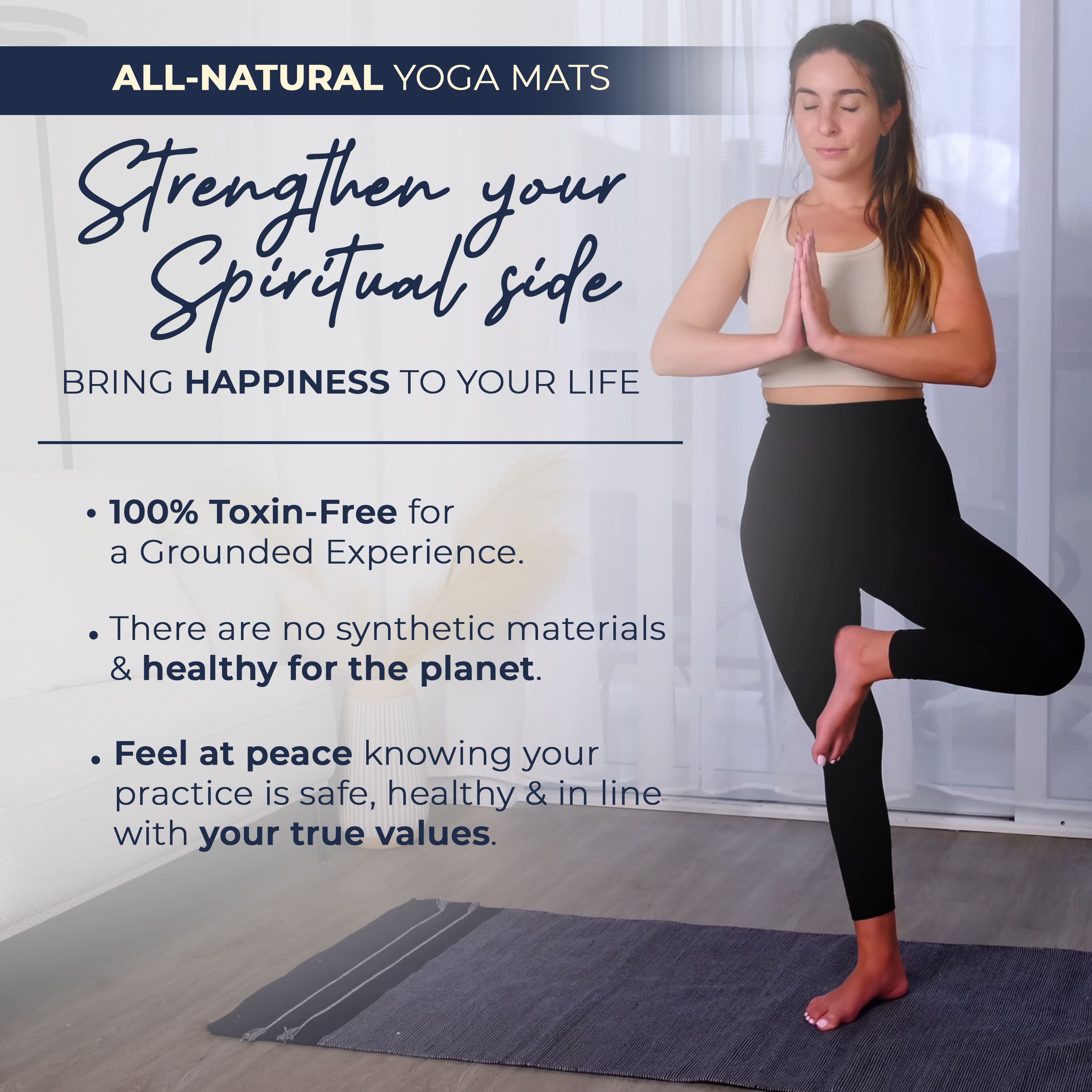 Organic Eco Friendly Cotton Yoga Exercise Mat