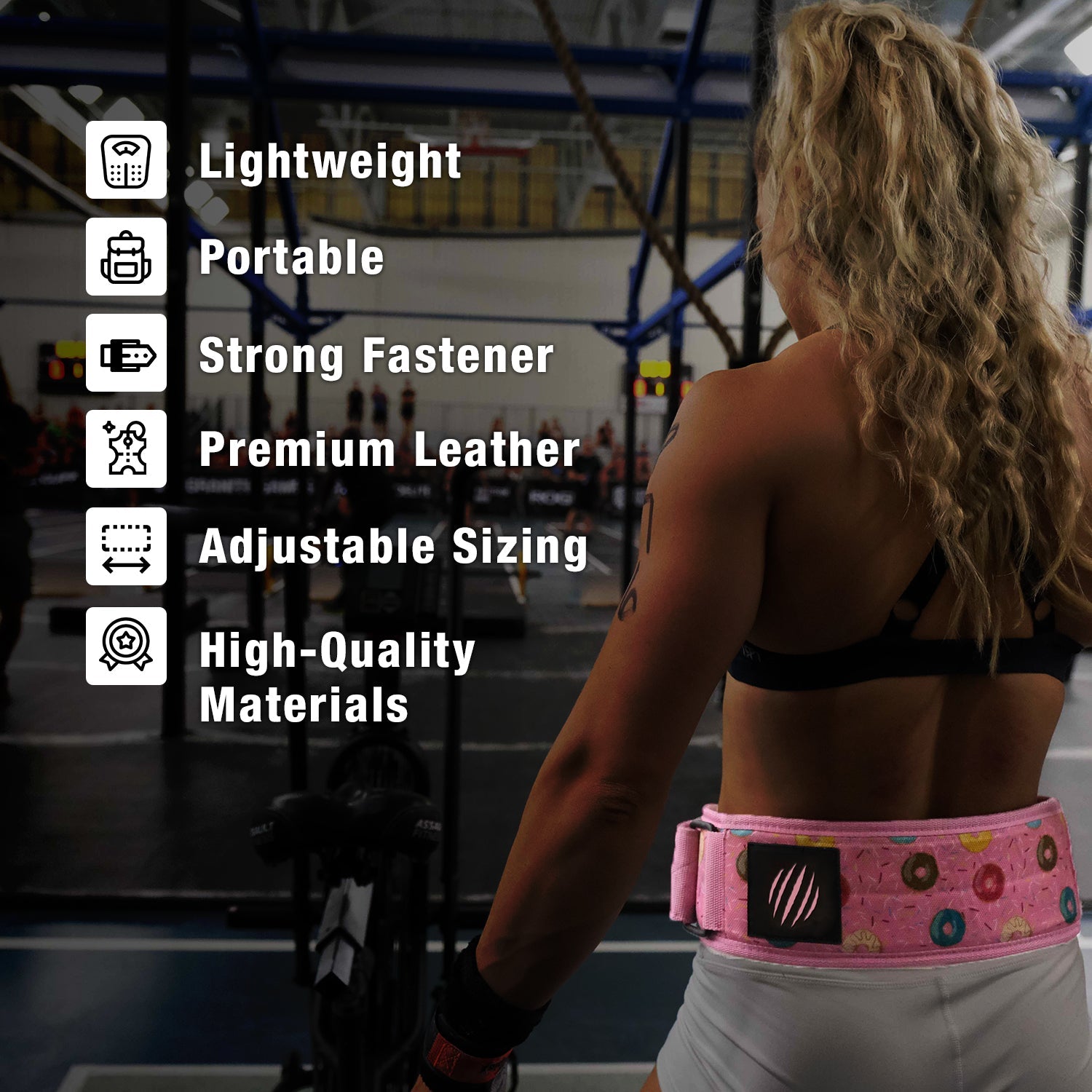 Premium Leather Weightlifting Belt