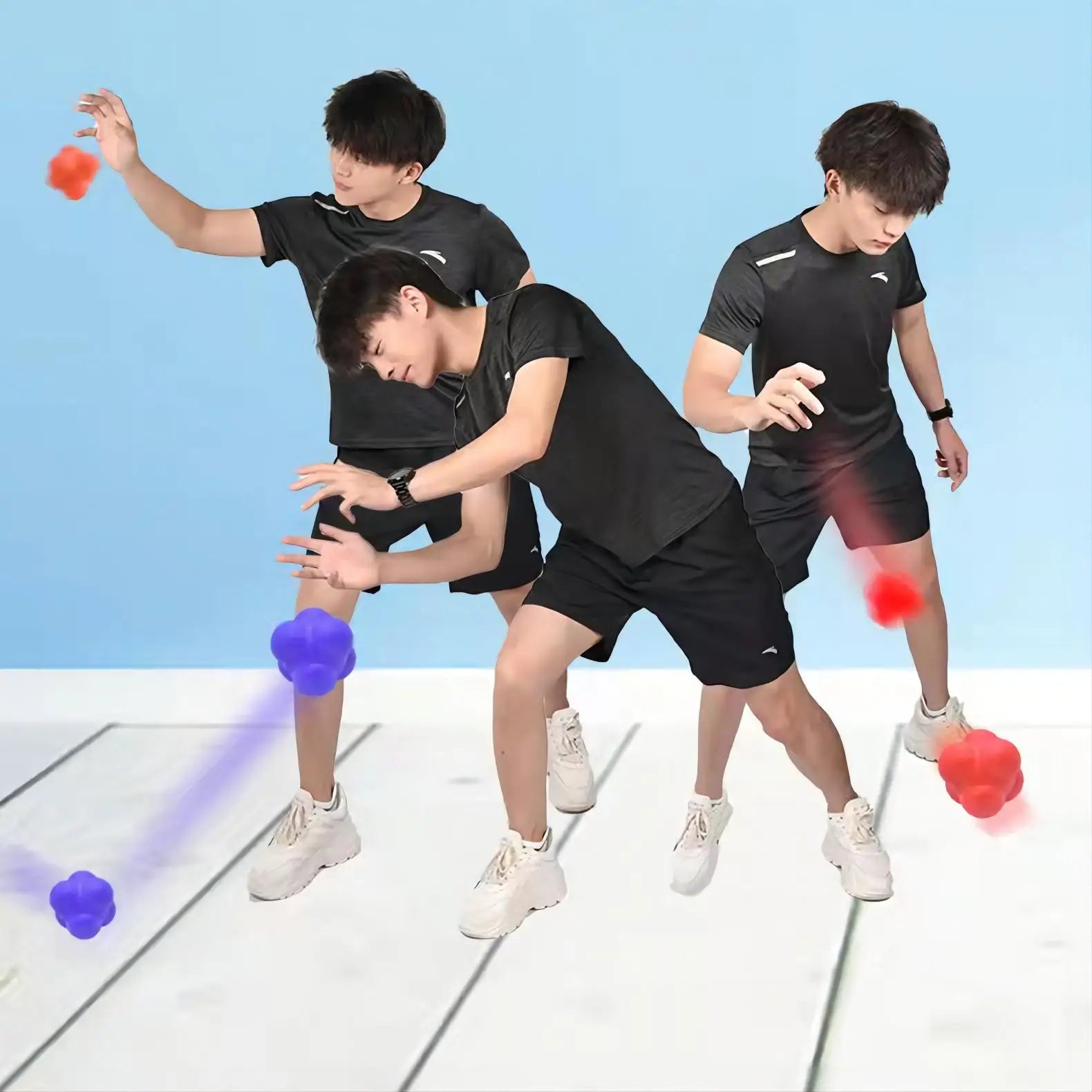 Hexagonal Reaction Ball Reflex Agility Sports Trainer