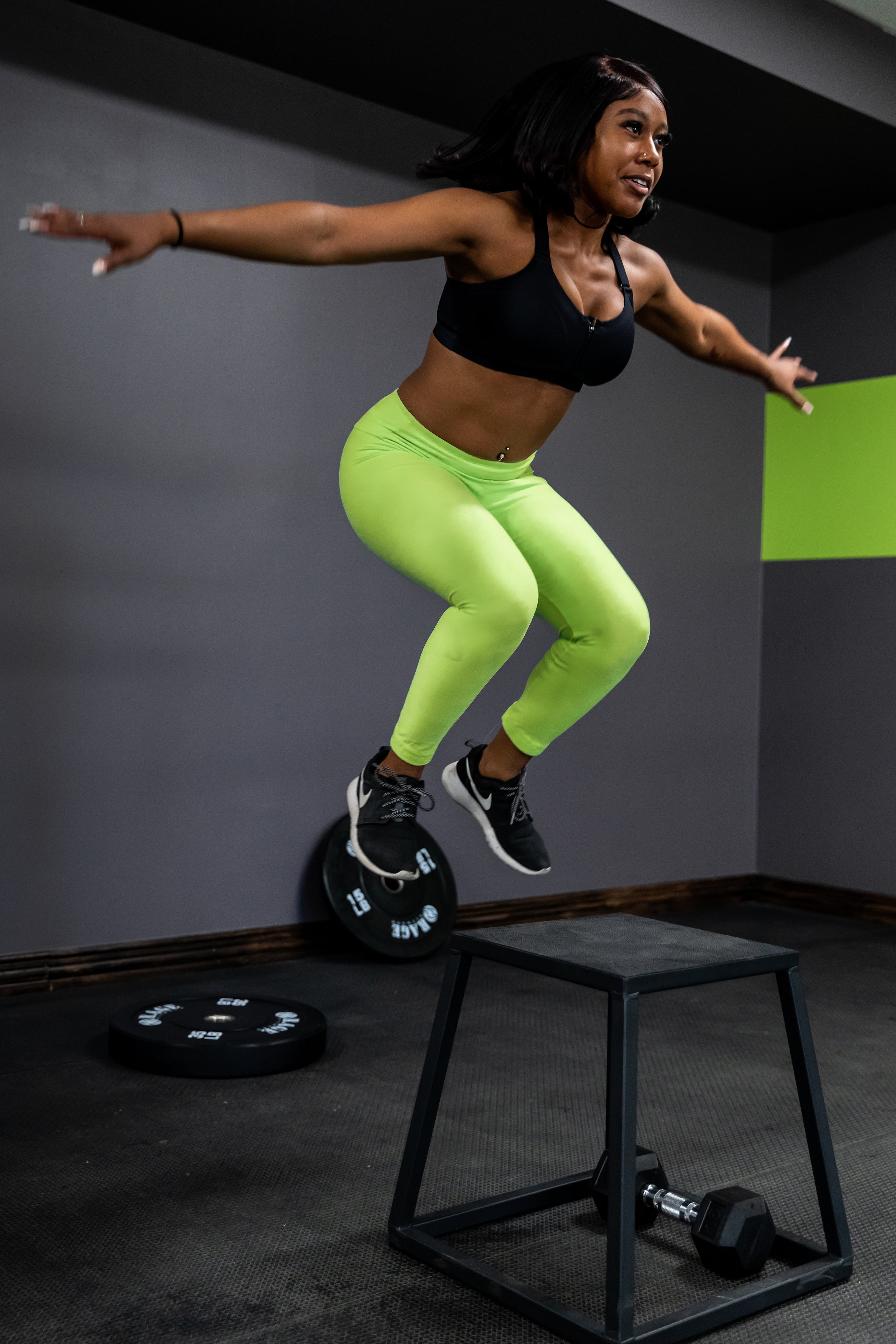 Steel Plyo Boxes Heavy Duty Stackable Jump Platforms