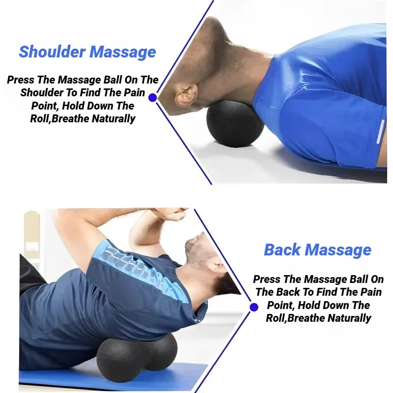 Yoga Peanut Massage Ball Set Fascia Release