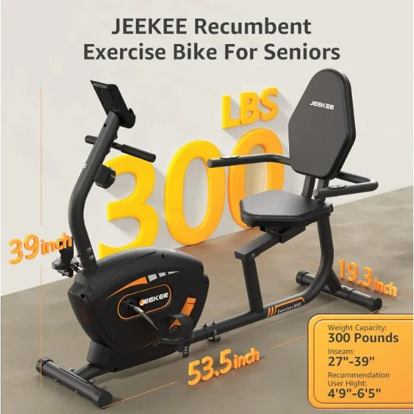 Recumbent Magnetic Exercise Bike For Adults Seniors