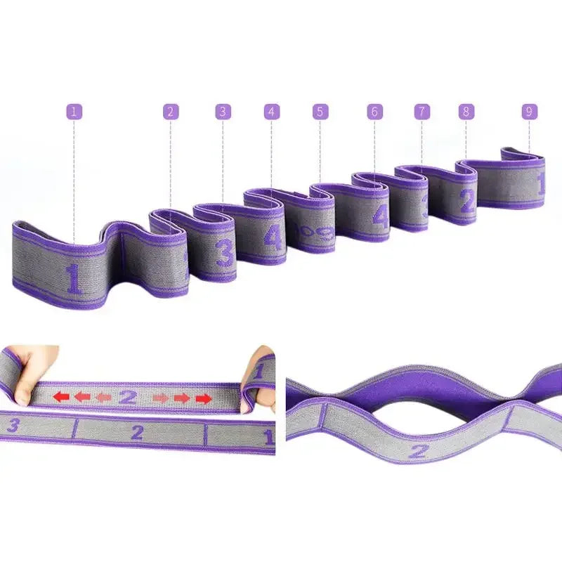 Yoga Pull Strap Elastic Resistance Band Pilates