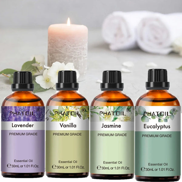 Essential Oils Lavender Peppermint Vanilla Aromatherapy