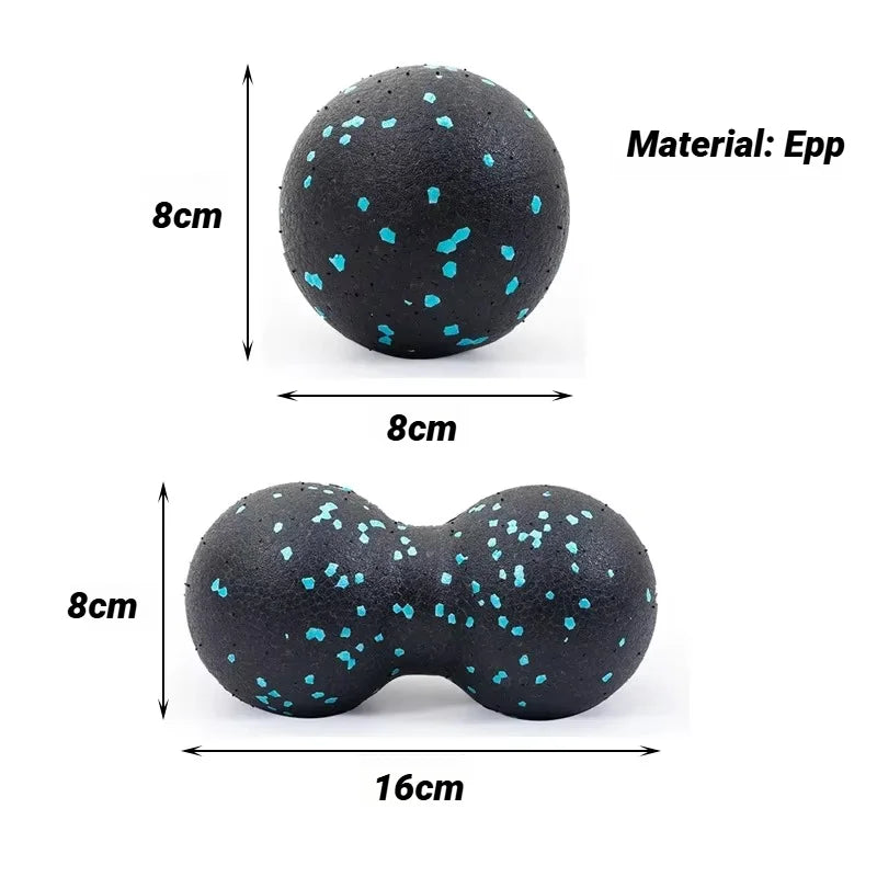 Yoga Peanut Massage Ball Set Fascia Release