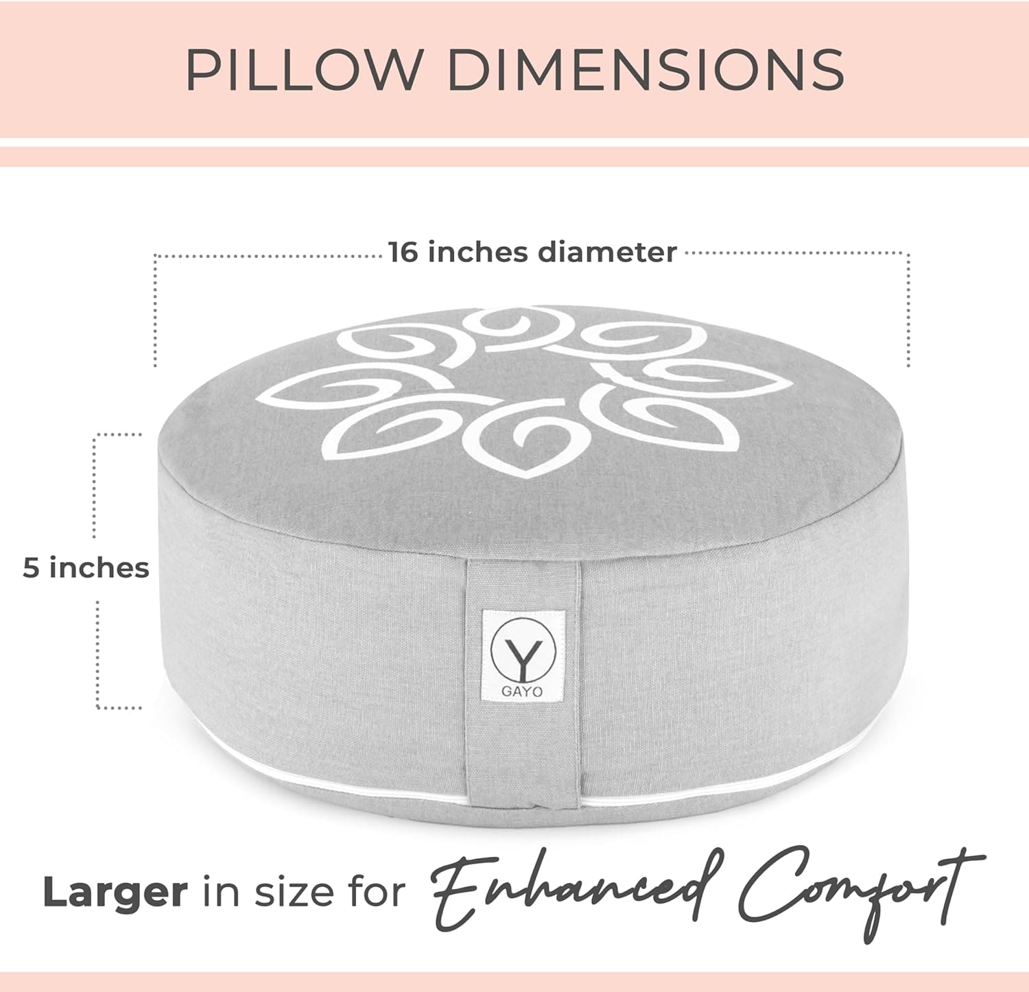 Premium Buckwheat Meditation Cushion For Yoga Mindfulness