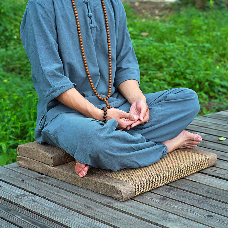 Natural Bamboo Fiber Zafu Round Meditation Cushion