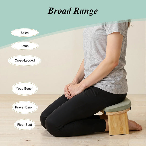 Foldable Kneeling Meditation Bench Portable Yoga Seat