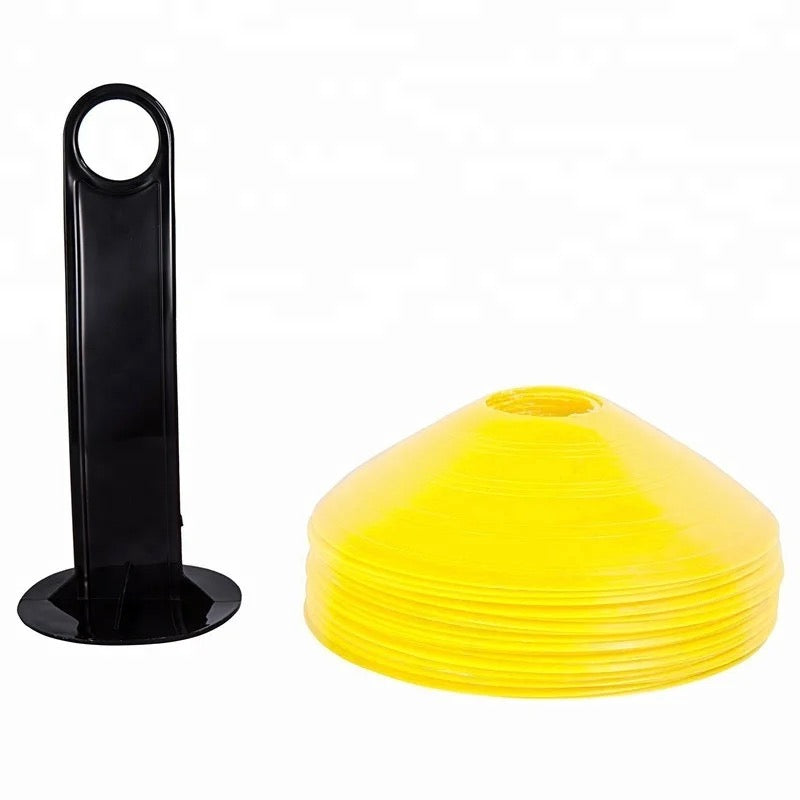 25 Pack Agility Cones With Stand Mesh Bag