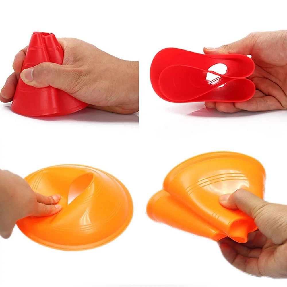 25 Pack Agility Cones With Stand Mesh Bag