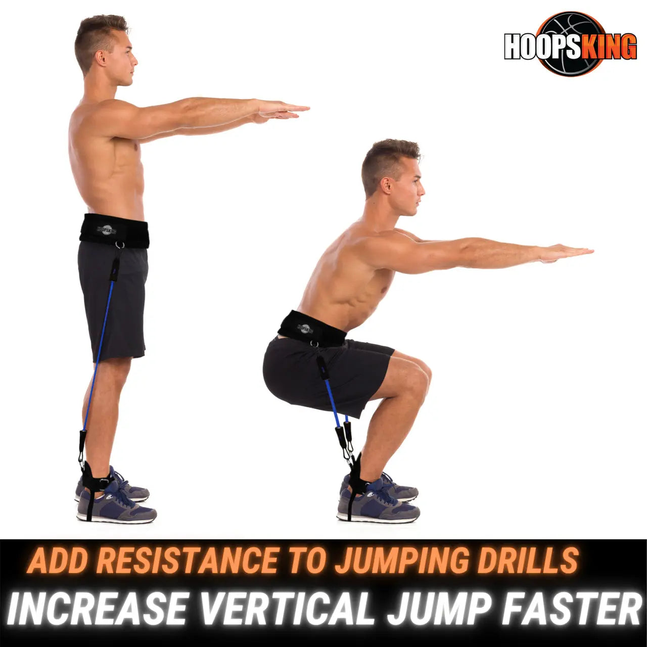 Vertical Jump Trainer Resistance Bands Waist