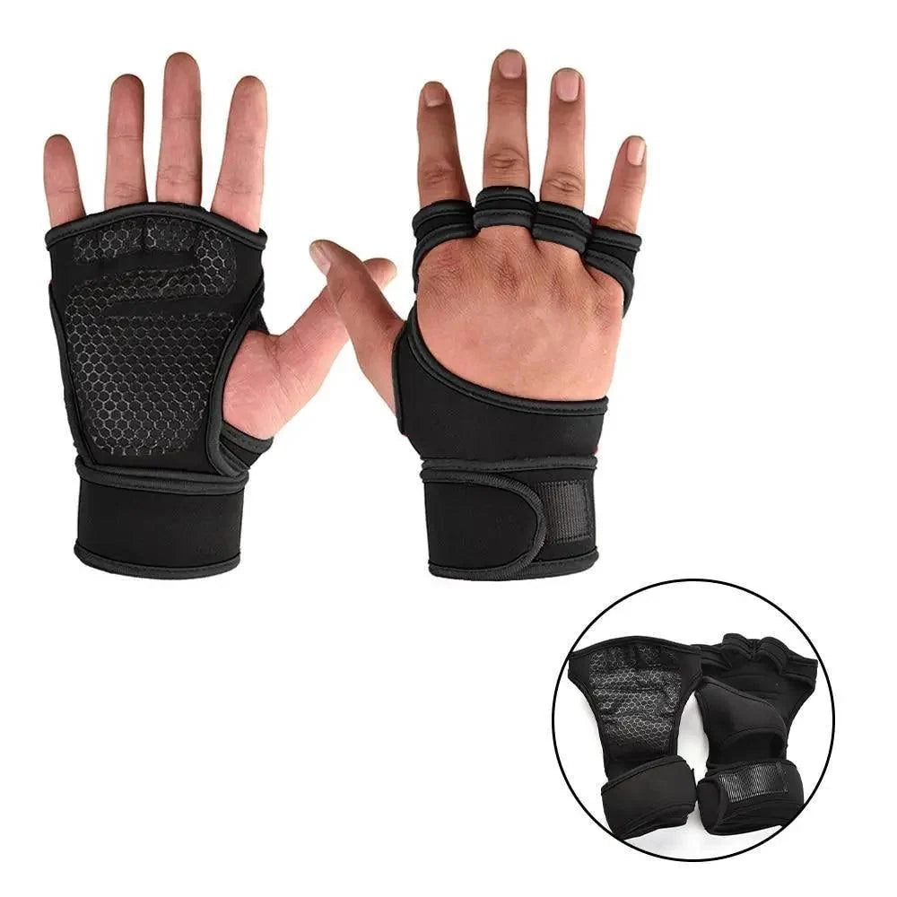 Unisex Weight Lifting Gloves Palm Wrist Protection