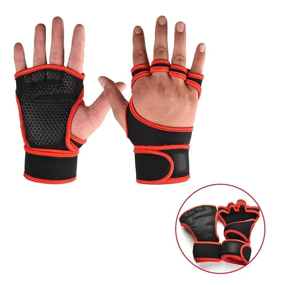 Unisex Weight Lifting Gloves Palm Wrist Protection